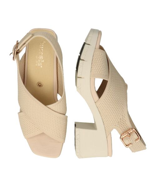 INTER-CHAUSSURES / インター ショシュール サンダル | 【bussola】ニットスリングバックヒールサンダル | 詳細16