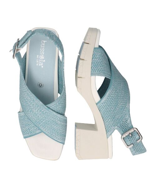 INTER-CHAUSSURES / インター ショシュール サンダル | 【bussola】ニットスリングバックヒールサンダル | 詳細25