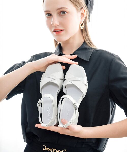 INTER-CHAUSSURES / インター ショシュール サンダル | 【bussola】アンクルストラップヒールサンダル | 詳細19