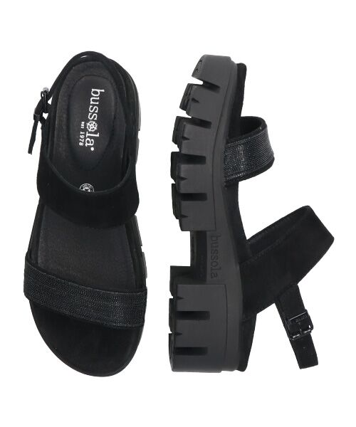 INTER-CHAUSSURES / インター ショシュール サンダル | 【bussola】厚底ボリュームソールダブルベルトサンダル | 詳細7