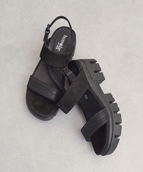 INTER-CHAUSSURES / インター ショシュール サンダル | 【bussola】厚底ボリュームソールダブルベルトサンダル | 詳細9