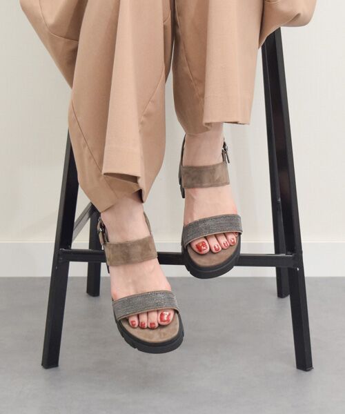 INTER-CHAUSSURES / インター ショシュール サンダル | 【bussola】厚底ボリュームソールダブルベルトサンダル | 詳細25