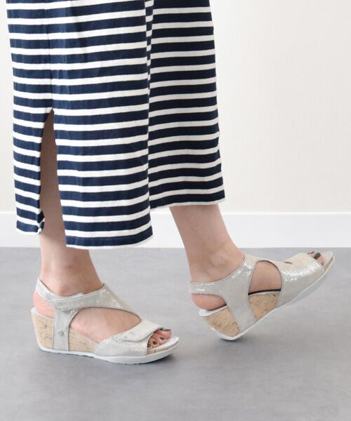 INTER-CHAUSSURES / インター ショシュール サンダル | 【bussola】ベルクロウェッジヒールサンダル | 詳細17