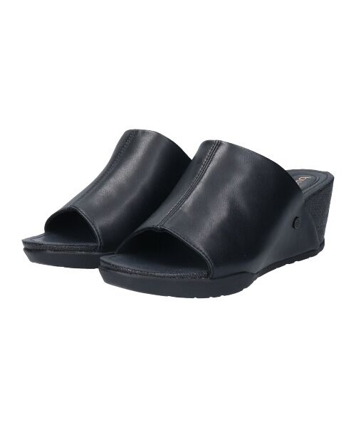 INTER-CHAUSSURES / インター ショシュール サンダル | 【bussola】ウェッジヒールミュールサンダル | 詳細1