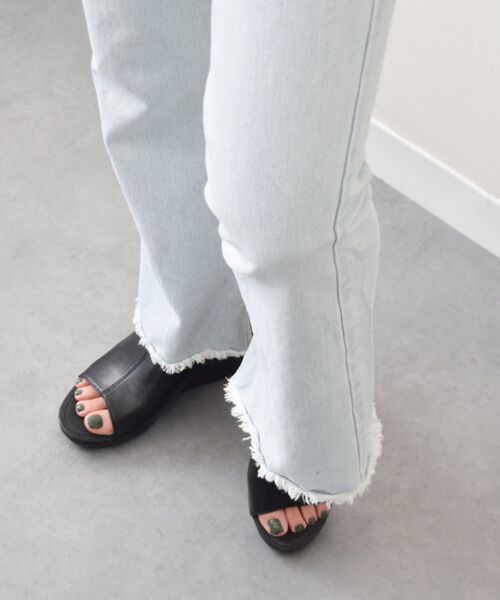 INTER-CHAUSSURES / インター ショシュール サンダル | 【bussola】ウェッジヒールミュールサンダル | 詳細8