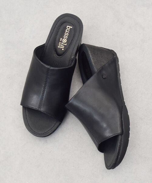 INTER-CHAUSSURES / インター ショシュール サンダル | 【bussola】ウェッジヒールミュールサンダル | 詳細9