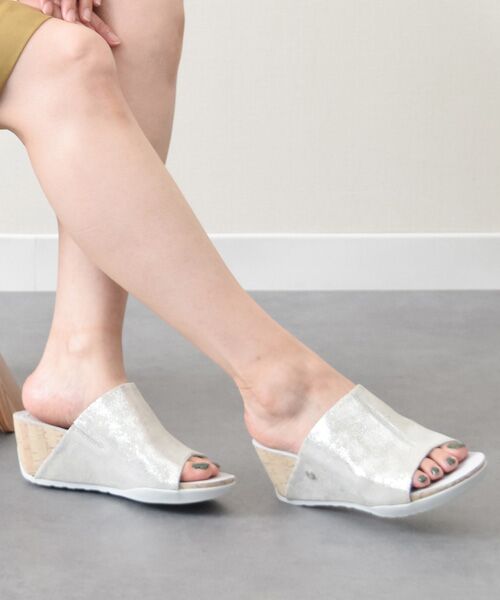 INTER-CHAUSSURES / インター ショシュール サンダル | 【bussola】ウェッジヒールミュールサンダル | 詳細17