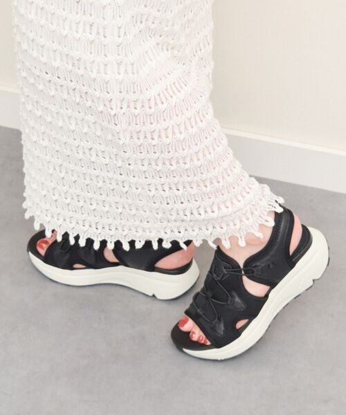 INTER-CHAUSSURES / インター ショシュール サンダル | 【bussola】厚底スポーティサンダル（ブラックコンビ）