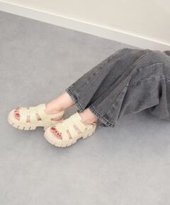 INTER-CHAUSSURES / インター ショシュール サンダル | 【bussola】厚底ボリュームソールグルカサンダル