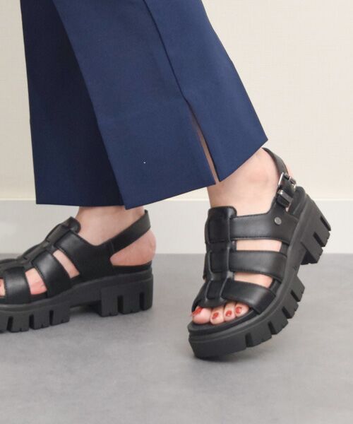 INTER-CHAUSSURES / インター ショシュール サンダル | 【bussola】厚底ボリュームソールグルカサンダル | 詳細6