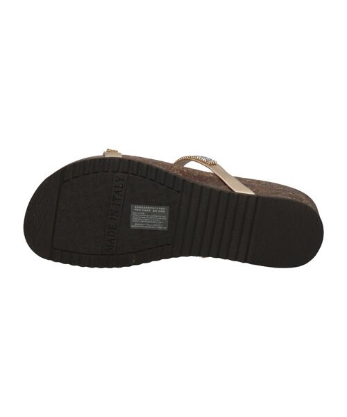 INTER-CHAUSSURES / インター ショシュール サンダル | 【ITALIAN SHOEMAKERS】ラインストーンダブルストラップサンダル | 詳細6