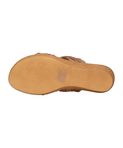 INTER-CHAUSSURES / インター ショシュール サンダル | 【ITALIAN SHOEMAKERS】ビジューラインウーブンウェッジサンダル | 詳細12