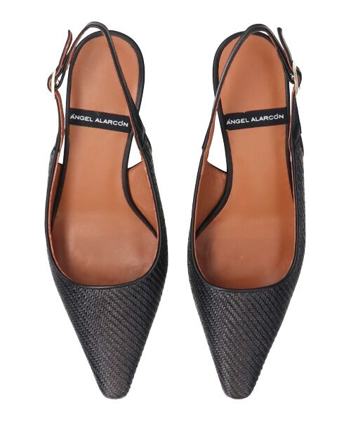 INTER-CHAUSSURES / インター ショシュール パンプス | 【ANGEL ALARCON】ポインテッドトウラフィアバックバンド | 詳細5