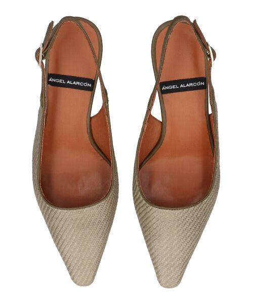 INTER-CHAUSSURES / インター ショシュール パンプス | 【ANGEL ALARCON】ポインテッドトウラフィアバックバンド | 詳細14