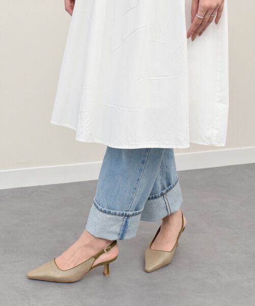 INTER-CHAUSSURES / インター ショシュール パンプス | 【ANGEL ALARCON】ポインテッドトウラフィアバックバンド | 詳細17