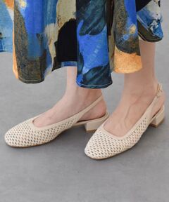 INTER-CHAUSSURES / インター ショシュール パンプス | 【ANGEL ALARCON】ラウンドトウメッシュバックバンド