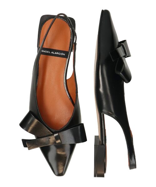 INTER-CHAUSSURES / インター ショシュール パンプス | 【ANGEL ALARCON】ポインテッドトウローヒールリボンパンプス | 詳細7