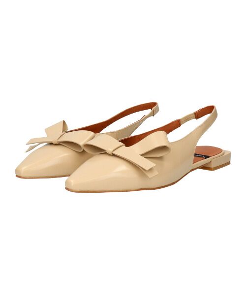 INTER-CHAUSSURES / インター ショシュール パンプス | 【ANGEL ALARCON】ポインテッドトウローヒールリボンパンプス | 詳細11