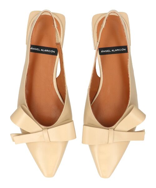 INTER-CHAUSSURES / インター ショシュール パンプス | 【ANGEL ALARCON】ポインテッドトウローヒールリボンパンプス | 詳細15