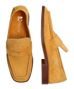 INTER-CHAUSSURES / インター ショシュール フラットシューズ | 【PASCUCCI】スクエアトウソフトレザーローファー