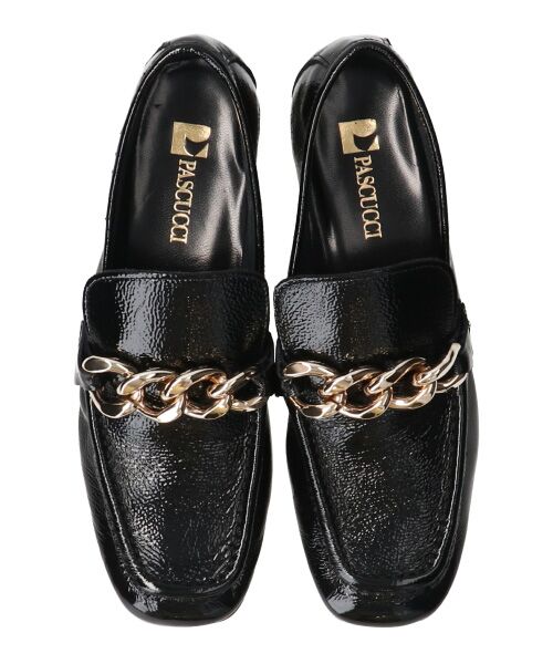 INTER-CHAUSSURES / インター ショシュール フラットシューズ | 【PASCUCCI】スクエアトウチェーンローファー | 詳細5