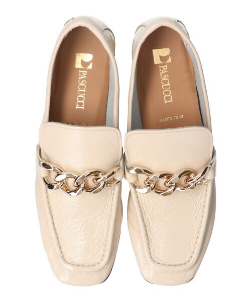 INTER-CHAUSSURES / インター ショシュール フラットシューズ | 【PASCUCCI】スクエアトウチェーンローファー | 詳細11
