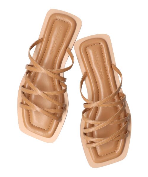 INTER-CHAUSSURES / インター ショシュール サンダル | 【ANGEL ALARCON】スクエアトウストラップフラットサンダル | 詳細12