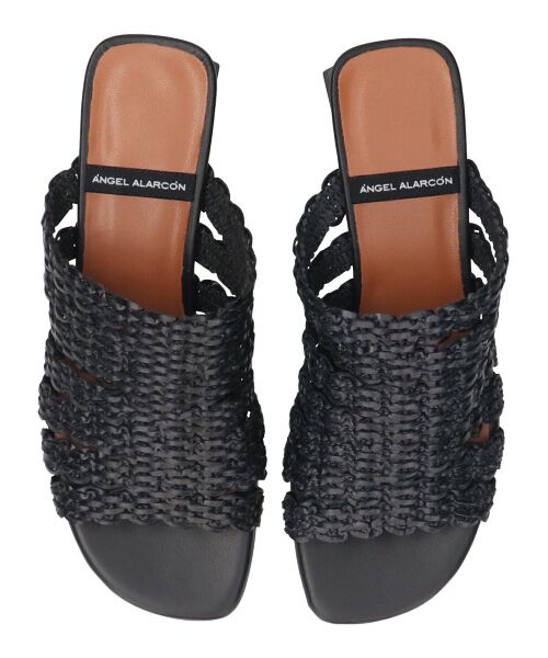 INTER-CHAUSSURES / インター ショシュール サンダル | 【ANGEL ALARCON】ローヒールラフィアサンダル | 詳細5