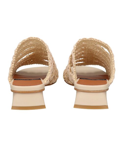 INTER-CHAUSSURES / インター ショシュール サンダル | 【ANGEL ALARCON】ローヒールラフィアサンダル | 詳細13