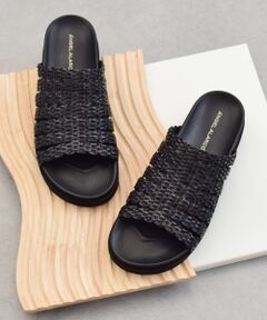 INTER-CHAUSSURES / インター ショシュール サンダル | 【ANGEL ALARCON】フットベッドラフィアサンダル