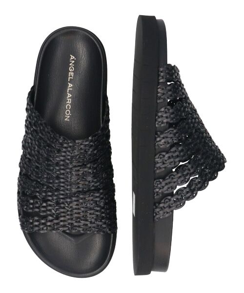 INTER-CHAUSSURES / インター ショシュール サンダル | 【ANGEL ALARCON】フットベッドラフィアサンダル | 詳細7