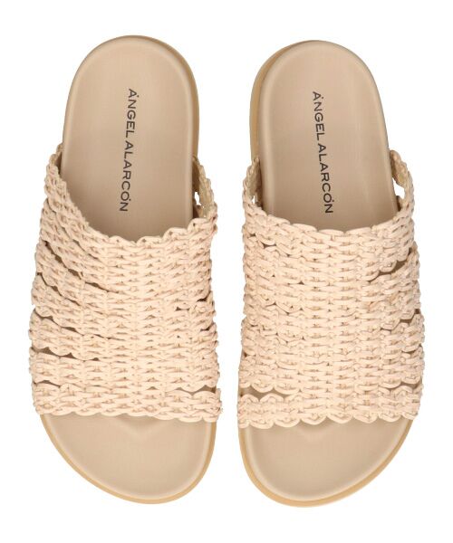 INTER-CHAUSSURES / インター ショシュール サンダル | 【ANGEL ALARCON】フットベッドラフィアサンダル | 詳細12