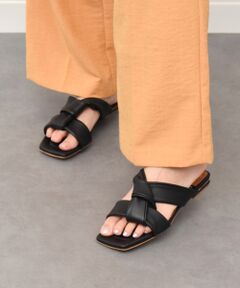 INTER-CHAUSSURES / インター ショシュール サンダル | 【ANGEL ALARCON】スクエアトウローヒールノットサンダル