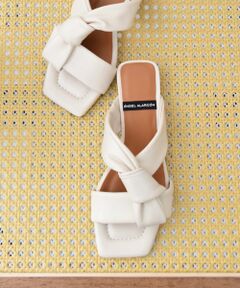INTER-CHAUSSURES / インター ショシュール サンダル | 【ANGEL ALARCON】スクエアトウローヒールノットサンダル