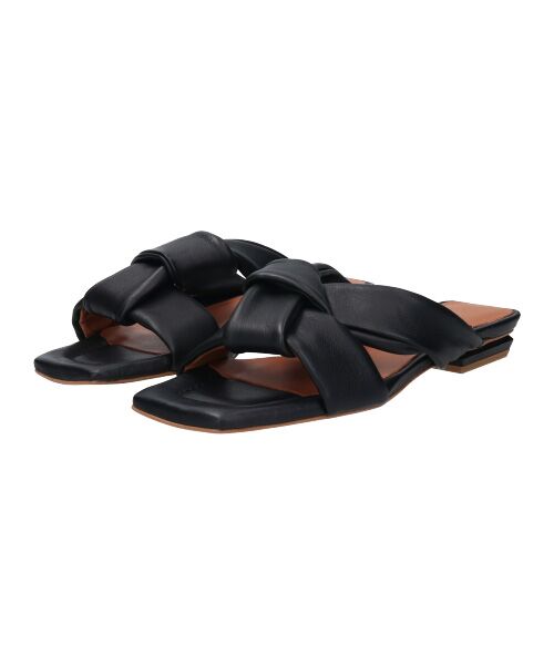 INTER-CHAUSSURES / インター ショシュール サンダル | 【ANGEL ALARCON】スクエアトウローヒールノットサンダル | 詳細1