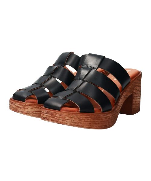 INTER-CHAUSSURES / インター ショシュール サンダル | 【WIKERS】グルカテイストミュールサンダル | 詳細1