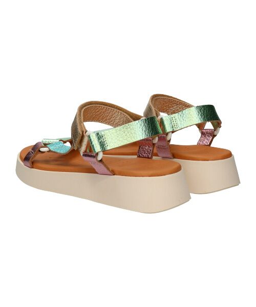 INTER-CHAUSSURES / インター ショシュール サンダル | 【Oh my Sandals】カラーコンビ厚底ベルクロサンダル | 詳細12