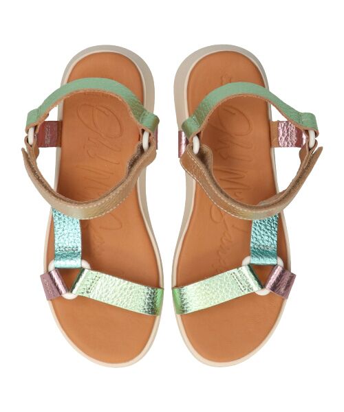 INTER-CHAUSSURES / インター ショシュール サンダル | 【Oh my Sandals】カラーコンビ厚底ベルクロサンダル | 詳細14