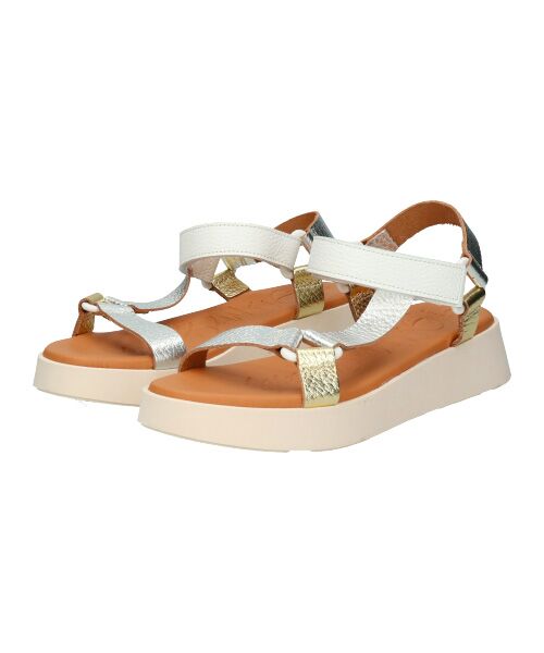 INTER-CHAUSSURES / インター ショシュール サンダル | 【Oh my Sandals】カラーコンビ厚底ベルクロサンダル | 詳細19