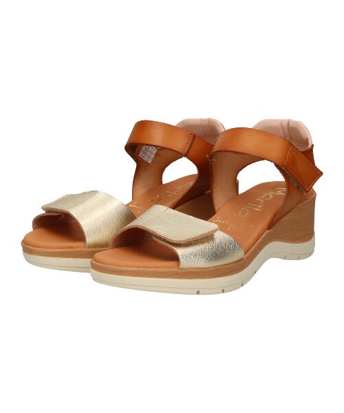 INTER-CHAUSSURES / インター ショシュール サンダル | 【MARILA】異素材コンビウエッジサンダル | 詳細1