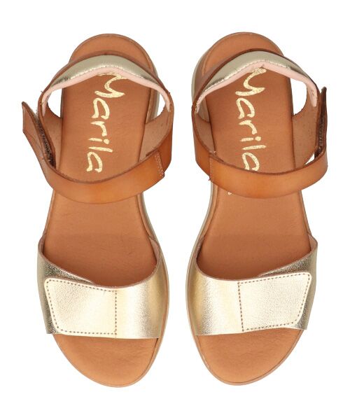 INTER-CHAUSSURES / インター ショシュール サンダル | 【MARILA】異素材コンビウエッジサンダル | 詳細5