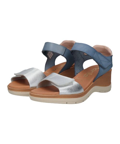 INTER-CHAUSSURES / インター ショシュール サンダル | 【MARILA】異素材コンビウエッジサンダル | 詳細10