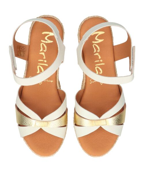 INTER-CHAUSSURES / インター ショシュール サンダル | 【MARILA】アンクルベルトジュートウエッジサンダル | 詳細5