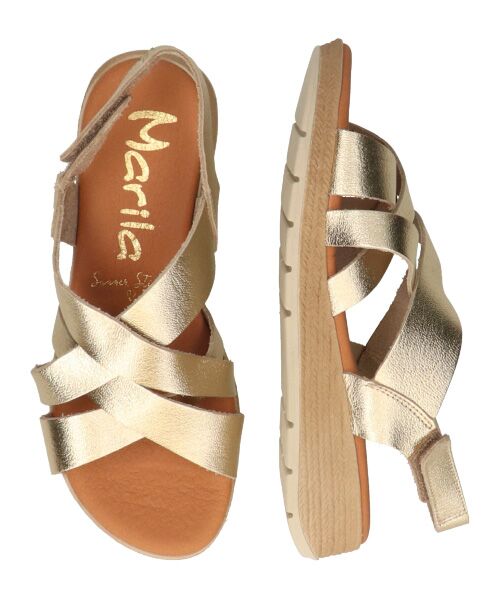 INTER-CHAUSSURES / インター ショシュール サンダル | 【MARILA】厚底メタリックレザーサンダル | 詳細7