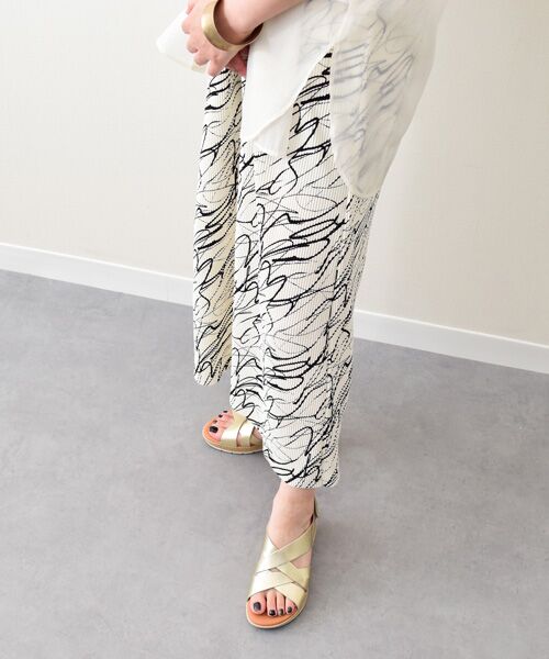 INTER-CHAUSSURES / インター ショシュール サンダル | 【MARILA】厚底メタリックレザーサンダル | 詳細8