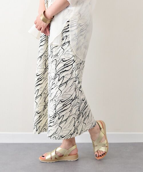 INTER-CHAUSSURES / インター ショシュール サンダル | 【MARILA】厚底メタリックレザーサンダル | 詳細9