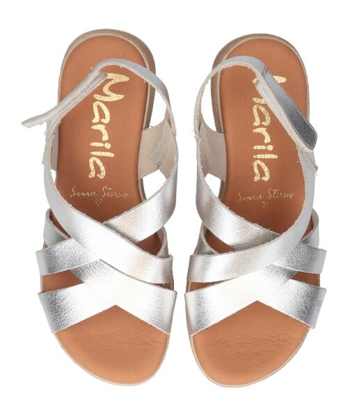 INTER-CHAUSSURES / インター ショシュール サンダル | 【MARILA】厚底メタリックレザーサンダル | 詳細14