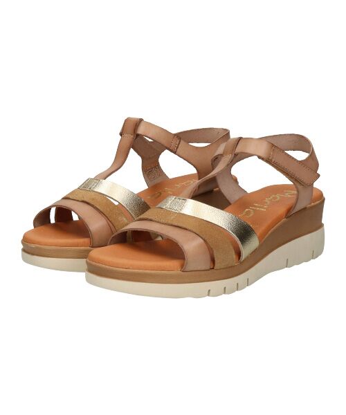 INTER-CHAUSSURES / インター ショシュール サンダル | 【MARILA】異素材コンビ厚底サンダル | 詳細1