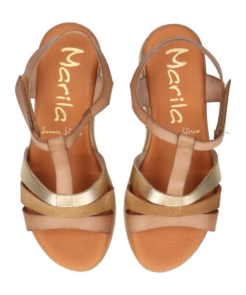 INTER-CHAUSSURES / インター ショシュール サンダル | 【MARILA】異素材コンビ厚底サンダル | 詳細5