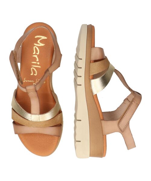 INTER-CHAUSSURES / インター ショシュール サンダル | 【MARILA】異素材コンビ厚底サンダル | 詳細7